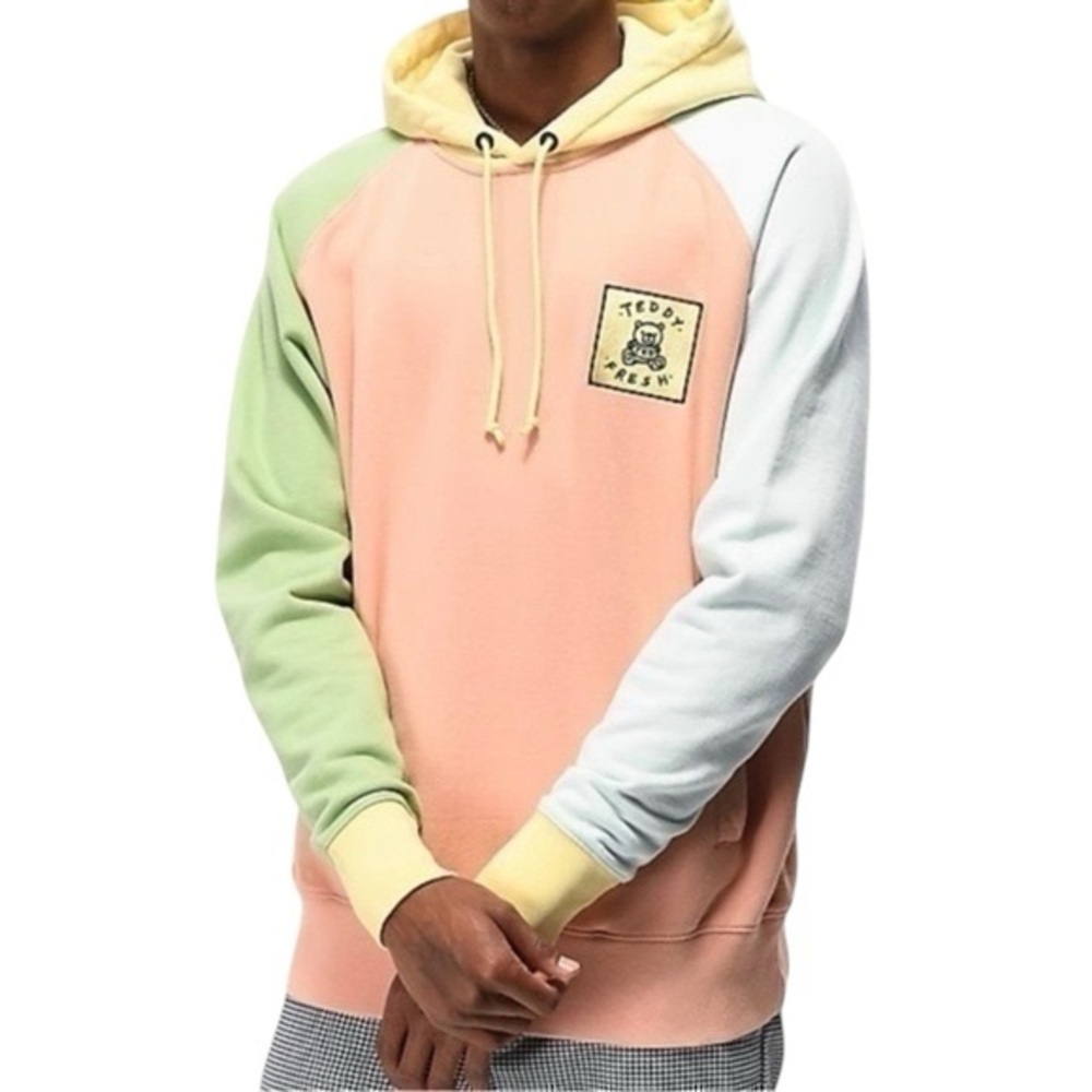 Teddy Fresh Pastel Colorblock Hoodie